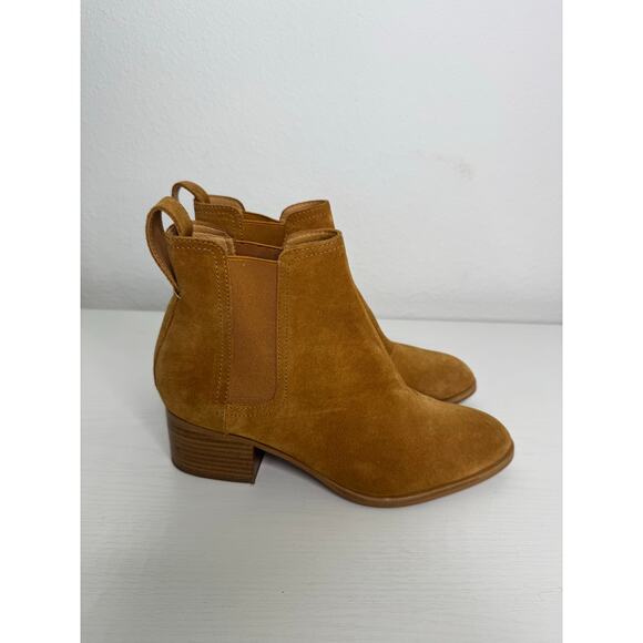 Rag & Bone Womens Walker Ankle Boots Size 36 or 6 Chestnut Tan Suede - Picture 5 of 7